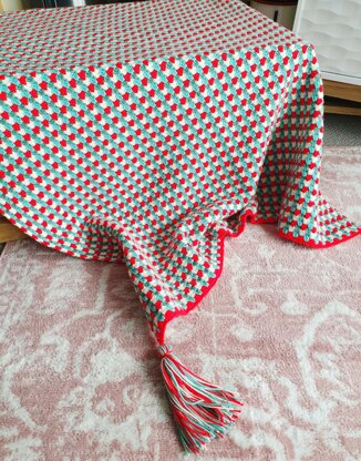 Candy Cane Striped Blanket