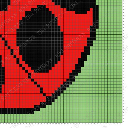 C2C Ladybug Blanket Insect Graphghan Baby Bed Throw CROCHET PATTERN Home Decor Afghan