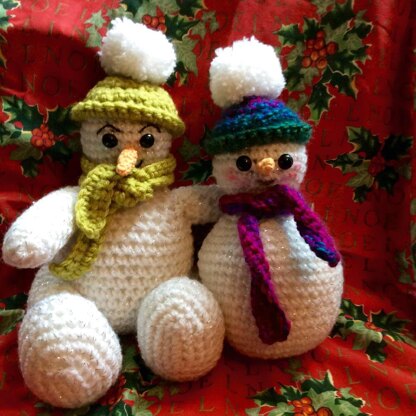 Snowman Crochet Pattern Christmas Decoration