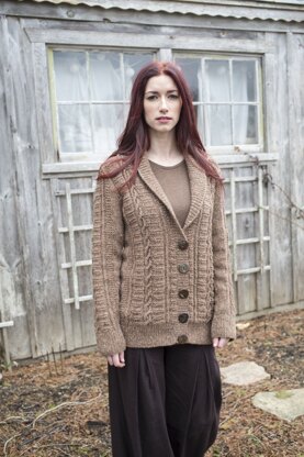 Flaherty Cardigan in Berroco Blackstone Tweed - NGv15-8