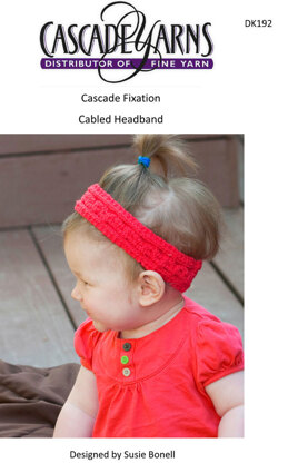 Cabled Headband in Cascade Fixation - DK192