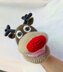 Rudolph, the reindeer, amigurumi hand puppet