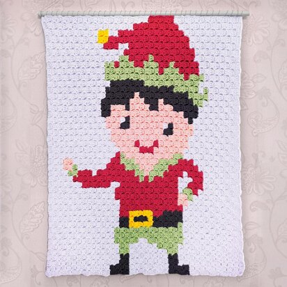 C2C - Boy Elf - Corner to Corner Blanket