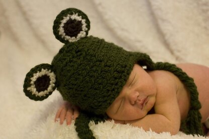 Frog Baby Hat Pattern Quick and Easy