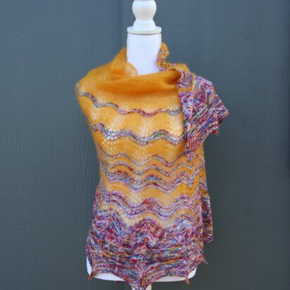 Sunrise Over Hill Country Shawl