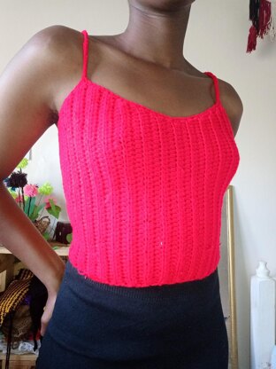 Panama ribbed top