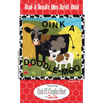 Moda Fabrics Oink A Doodle Moo Quiet Book Quilt - Downloadable PDF