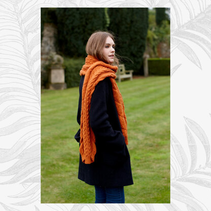 Catherine Scarf - Knitting Pattern For Women in Willow & Lark Ramble