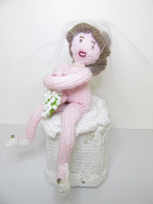 Blushing Shy Bride on Wedding Cake Chocolate Orange Cover Cosy