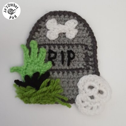 Gravestone Applique/Embellishment Crochet pattern