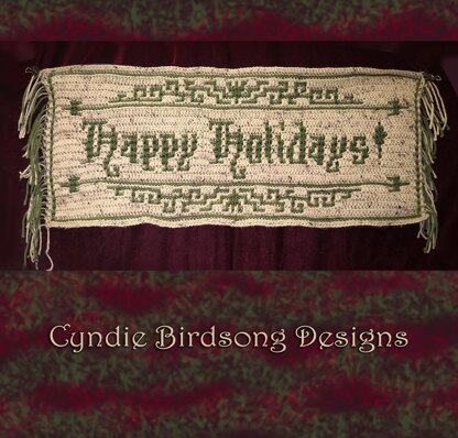 Old Timey "Happy Holidays" Banner