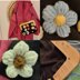 Crocheted flower applications