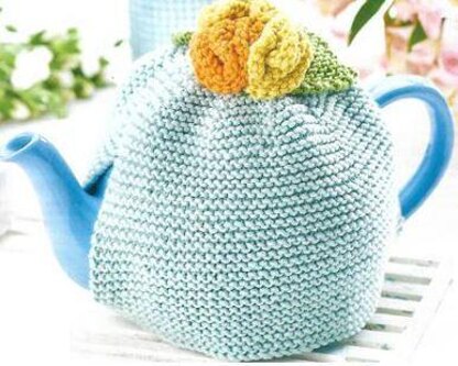 Garter Stitch and Flowers Tea Cosy