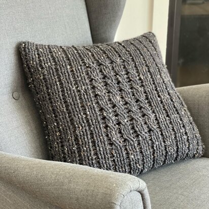 Four Post Cabled Pillow