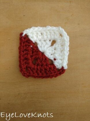 3" Bi-Colored Solid Granny Square