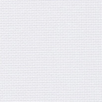 19 X 28 11CT Counted Cotton Aida Cloth Cross Stitch Fabric (White)