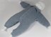 Baby Aran Simple Garter Stitch  Collar Onesie