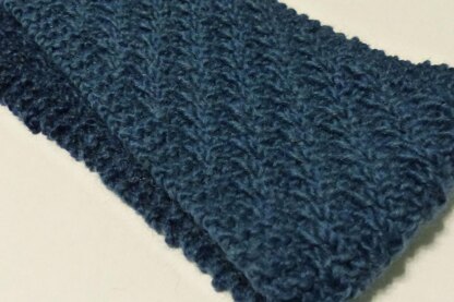 Half-Skein Diagonal Scarfie