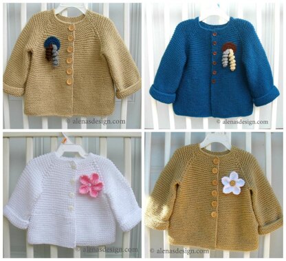 Baby Cardigan with Embellishments