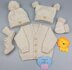 Leo Unisex Baby Knitting Pattern 0-6 months 18" chest