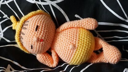 Crochet Pattern Baby Lucas with sleeping back!