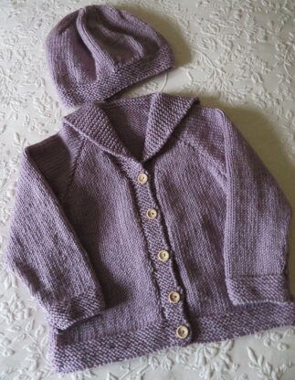 Babies Cardigan and Beret