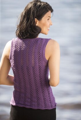 Summertime Lace Tank in Cascade Yarns Sarasota - DK610 - Downloadable PDF