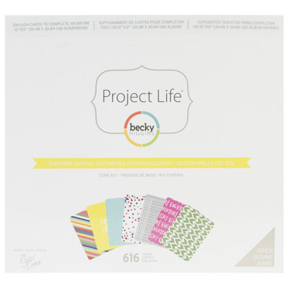 American Crafts Project Life Core Kit - Sunshine, 616/Pkg