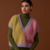 Color Block Sweater and Vest Top - Knitting Pattern for Women in Debbie Bliss Nell by Debbie Bliss