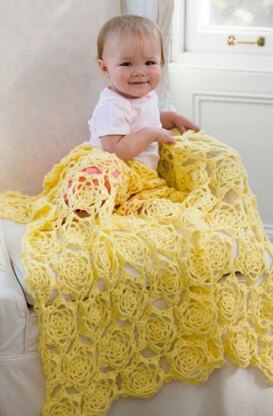 Sunshine Baby Blanket in Red Heart Anne Geddes Baby - LW4051