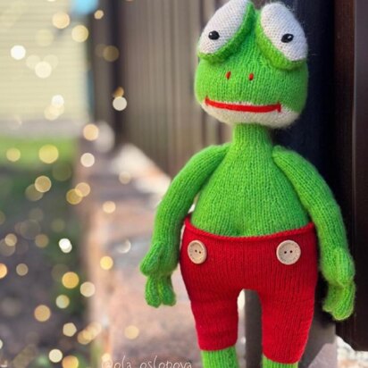 Frog knitting pattern