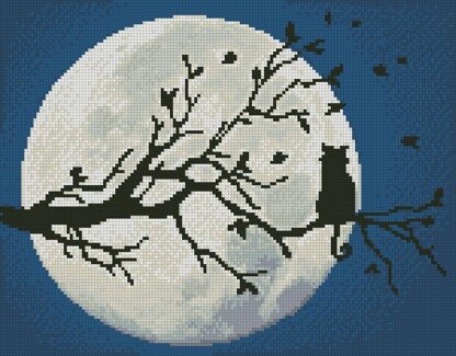 Cat in the Moonlight - #13183