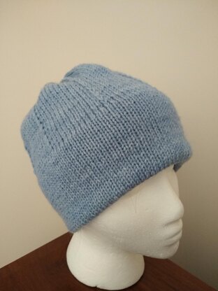 Double Brim Stockinette Hat