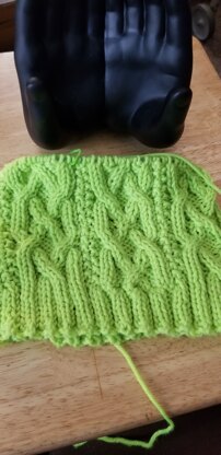 Another cabled hat