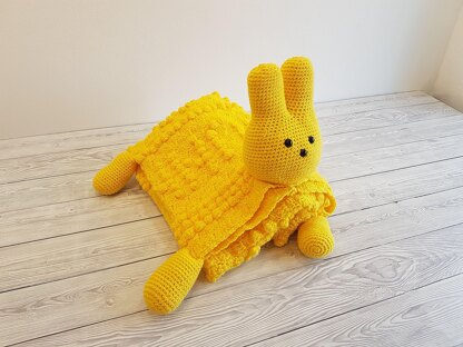 3in1 Easter Peep Bunny Baby Blanket