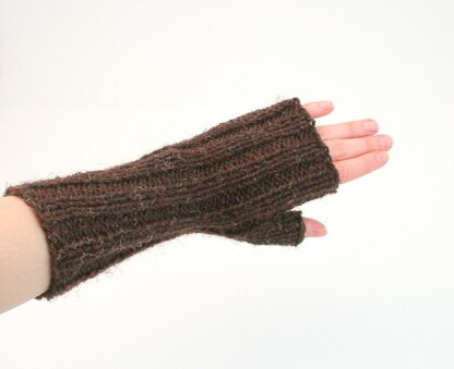 A10 Ribbed Fingerless Gloves