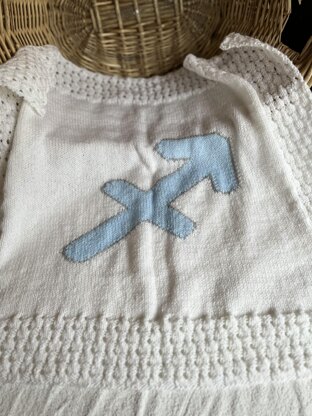 Sagittarius Zodiac Baby Blanket