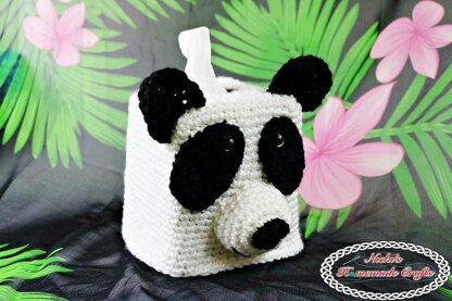 Panda Bear Tissue Box Cover