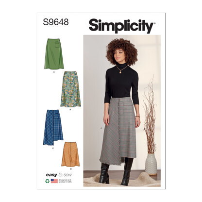 Simplicity Misses' Skirts S9648 - Sewing Pattern
