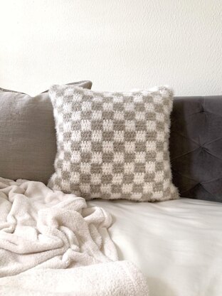 Checkered Cushion Cover