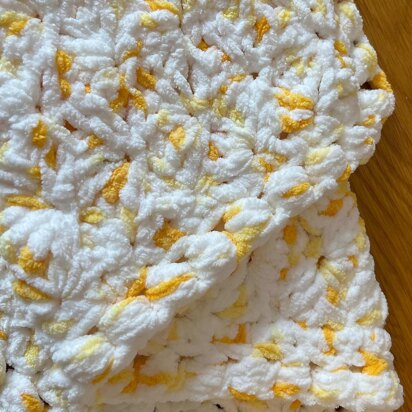 Peaches & Cream baby blanket