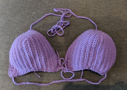 Crocheted Moonlit Bralette in Purple
