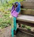 Broomstick Lace Wildflower Scarf