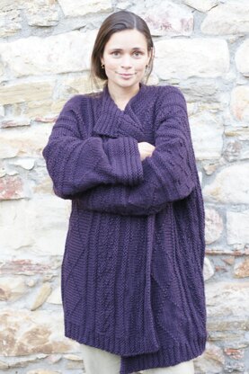 BARCELLONA, cardigan in chunky weight wool