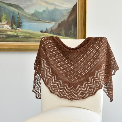 Orenburg Chestnut Shawl - knitting pattern