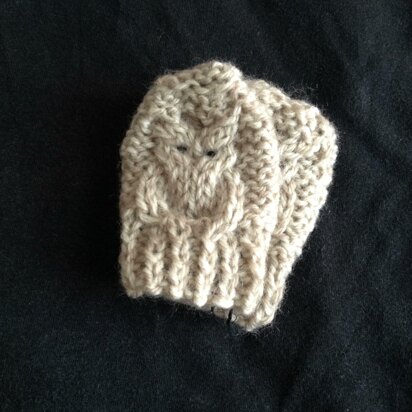 Owl Baby Mittens