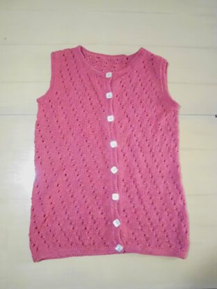 ALISON, girlish sleeveless jumper