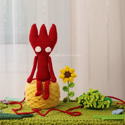 Three-Horned Yarn Spirit – Crochet Fanart Pattern (Digital PDF)