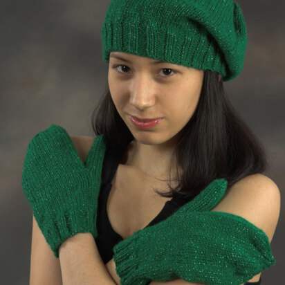 Hat and Mittens in Plymouth Yarn Holiday Lights - 2190 - Downloadable PDF - knitting pattern