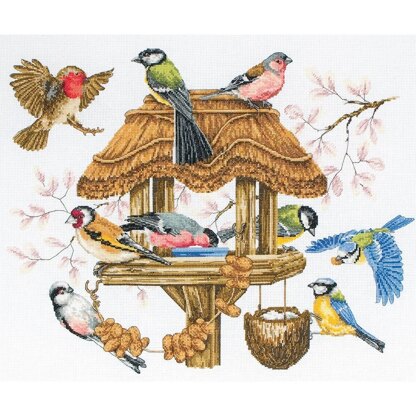 Anchor Bird Table Cross Stitch Kit